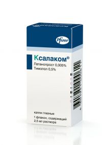 Ксалаком 2.5мл капли глазн. №1 фл.-кап. (PFIZER INTERNATIONAL LLC)