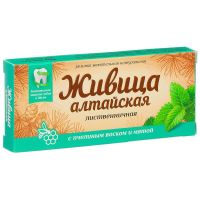 Живица алтайская с пчелиным воском и мятой 0,8г резинка жев. №4 (АЛТАЙСКИЙ БУКЕТ НПФ ООО)