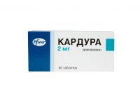 Кардура 2мг таб. №30 (PFIZER MFG. BELGIUM N.V.)