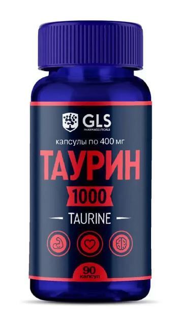 Gls таурин 1000 400мг капс. №90