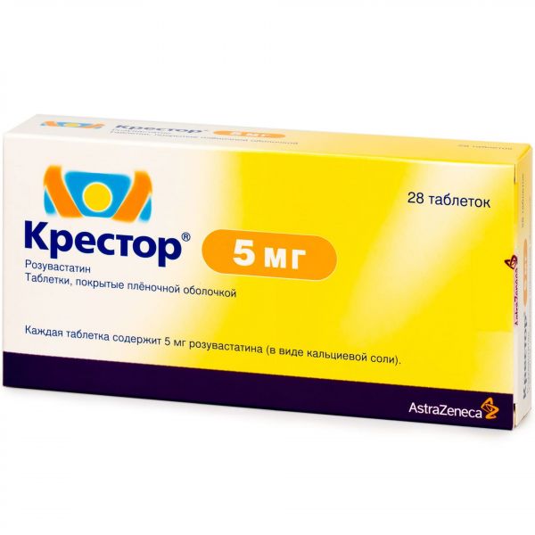 Крестор 5мг таб.п/об.пл. №28 (Ipr pharmaceuticals inc.)