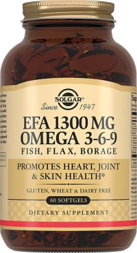 Солгар комплекс жк 1300мг. омега 3-6-9 капс. №60 (SOLGAR VITAMIN AND HERB)