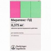 Мирапекс пд 0.375мг таб.пролонг. №10 (ROTTENDORF PHARMA GMBH)