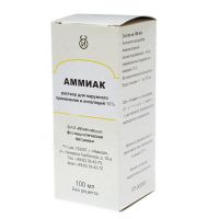 Аммиак 10% 100мл р-р д/пр.наружн.,инг. №1 фл. (ИВАНОВСКАЯ ФАРМАЦЕВТИЧЕСКАЯ ФАБРИКА ОАО)