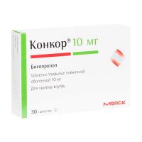 Конкор 10мг таб.п/об.пл. №30 (MERCK KGAA)