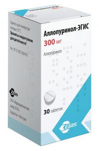 Аллопуринол 300мг таб. №30 (EGIS PHARMACEUTICALS PLC)