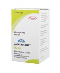 Дексилант 60мг капс.модиф.высв. №28 (TAKEDA PHARMACEUTICAL COMPANY LTD/DELPHARM NOVARA SRL)