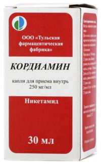 Кордиамин 25% 30мл капли д/пр.внутр. №1 фл.-кап. (ТУЛЬСКАЯ ФАРМАЦЕВТИЧЕСКАЯ ФАБРИКА ООО)