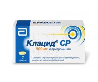 Клацид ср 500мг таб.п/об.пл.пролонг. №7 (ABBVIE S.R.L.)