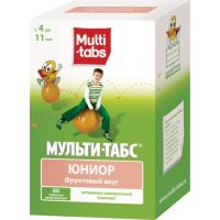 Мульти-табс юниор таб.жев. №60 фруктовый вкус (PFIZER CONSUMER MANUFACTURING ITALY S.R.L)