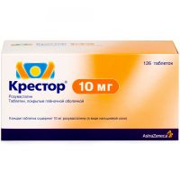 Крестор 10мг таб.п/об.пл. №126 (IPR PHARMACEUTICALS INC./АСТРАЗЕНЕКА ИНДАСТРИЗ ООО)