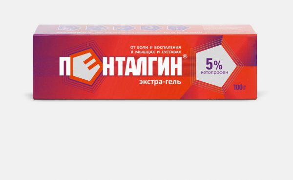 Пенталгин экстра-гель 5% 100г гель №1