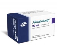 Липримар 20мг таб.п/об.пл. №100 (PFIZER MANUFACTURING DEUTSCH.GMBH/ PFIZER PHARMACEUTICALS LLS)