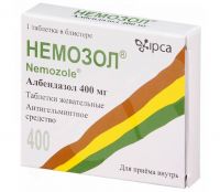 Немозол 400мг таб.жев. №1 (IPCA LABORATORIES LTD.)