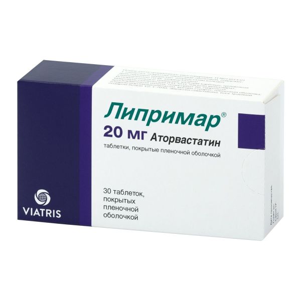 Липримар 20мг таб.п/об.пл. №30 (Pfizer pharmaceuticals llc/ pfizer mnf deutschland gmbh_2)