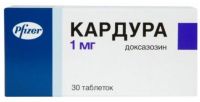 Кардура 1мг таб. №30 (PFIZER MANUFACTURING DEUTSCHLAND GMBH)