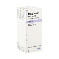 Мадопар 200мг+50мг таб. №100 (ROCHE S.P.A./ HOFFMANN-LA ROCHE LTD.)