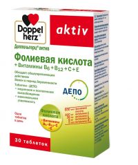 Доппельгерц актив фолиевая кислота и витамины таб. №30 (QUEISSER PHARMA GMBH & CO. KG)