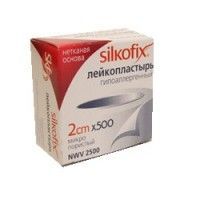 Лейкопластырь силкофикс №1 шт.  нетк.осн. 2*500см (CHANGZHOU HUALIAN HEALTH DRESSING CO.)