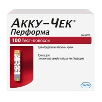 Тест-полоски акку-чек перформа №100 (ROCHE DIABETS CARE)