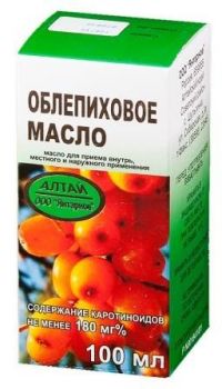 Облепиховое масло 100мл масло д/пр.внутр.,местн.,наружн. №1 фл. (ЯНТАРНОЕ ООО)