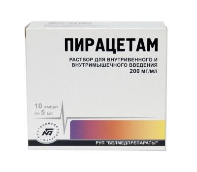 Пирацетам 200мг/мл 5мл р-р д/ин.в/в.,в/м. №10 амп.