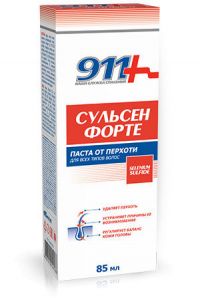 911 сульсен форте 85мл паста п/перхоти д/всех типов волос (ТВИНС ТЭК АО)