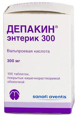 Депакин энтерик 300мг таб.п/об.киш/раств. №100