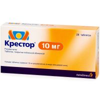 Крестор 10мг таб.п/об.пл. №28 (IPR PHARMACEUTICALS INC./АСТРАЗЕНЕКА ИНДАСТРИЗ ООО)