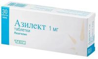 Азилект 1мг таб. №30 (TEVA PHARMACEUTICAL INDUSTRIES LTD.)