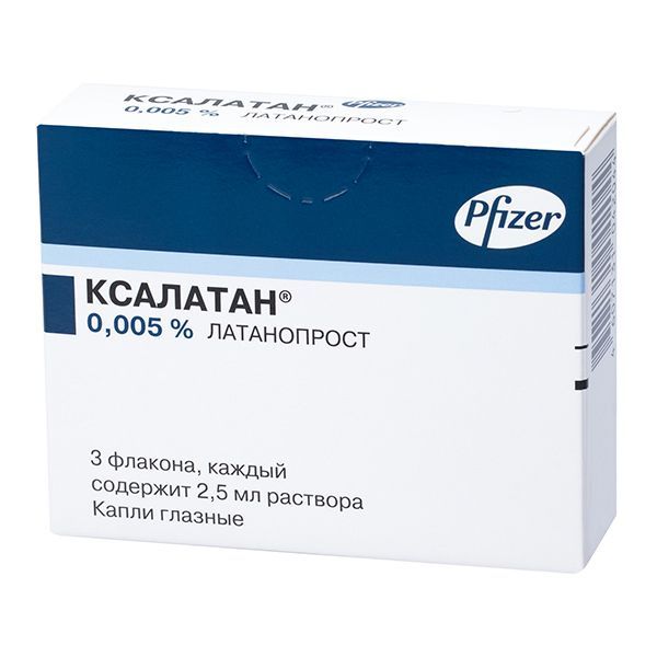 Ксалатан 0.005% 2.5мл капли глазн. №3 фл.-кап. (Pfizer mfg. belgium n.v.)