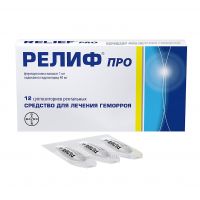 Релиф про 40мг+1мг супп.рект. №12 (INSTITUTO DE ANGELI S.R.L.)