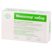 Микоспор набор 10г мазь д/пр.наружн. +дозатор +пластырь +скребок (BAYER SCHERING PHARMA AG)