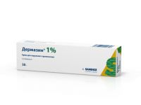 Дермазин 1% 50г крем д/пр.наружн. №1 туба (LEK PHARMACEUTICALS D.D.)