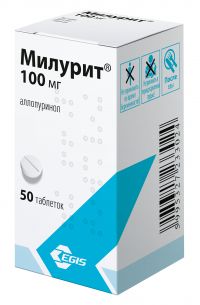 Милурит (аллопуринол) 100мг таб. №50 (EGIS PHARMACEUTICALS PLC)