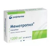 Мемотропил 1200мг таб.п/об. №20 (POLPHARMA PHARMACEUTICAL WORKS S.A.)