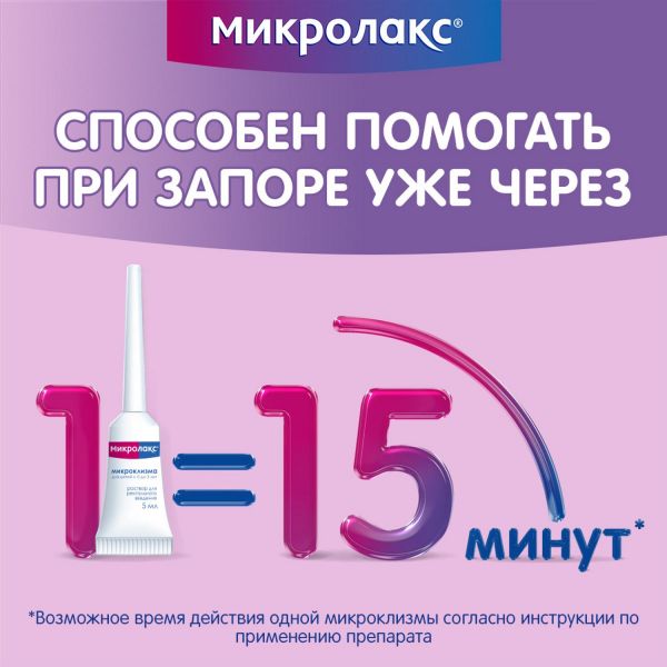 Микролакс 5мл р-р д/вв.рект. №4 микроклизма (Famar france)