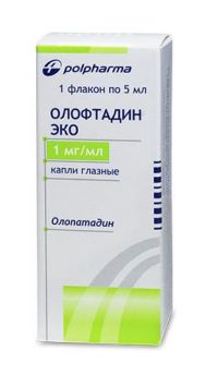 Олофтадин эко 1мг/мл 5мл капли глазн. фл. (POLFA WARSAW PHARMACEUTICAL WORKS)