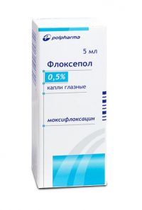 Флоксепол 0,5% 5мл капли глазн. фл. (POLFA WARSAW PHARMACEUTICAL WORKS)