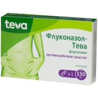 Флуконазол-тева 150мг капс. №1 (TEVA PHARMACEUTICAL WORKS PRIVATE CO._2)