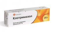 Клотримазол 1% 20г крем д/пр.наружн. №1 туба  ^ (GLAXOSMITHKLINE PHARMACEUTICALS S.A.)