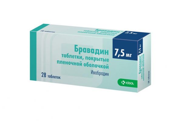 Бравадин 7,5мг таб.п/об.пл. №28