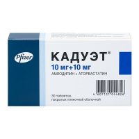 Кадуэт 10мг+10мг таб.п/об.пл. №30 (PFIZER MANUFACTURING DEUTSCHLAND GMBH)