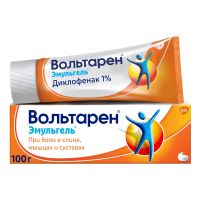 Вольтарен эмульгель 1% 100г гель д/пр.наружн. №1 туба (NOVARTIS CONSUMER HEALTH S.A.)