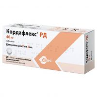 Кордафлекс рд 40мг таб.п/об.контрол.высв. №30 (ARENA PHARMACEUTICALS GMBH/ EGIS PHARMACEUTICALS PLC)