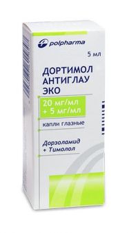 Дортимол антиглау эко 20мг/мл+5мг/мл 5мл капли глазн. фл. (POLFA WARSAW PHARMACEUTICAL WORKS)