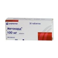 Метокард 100мг таб. №30 (POLPHARMA PHARMACEUTICAL WORKS S.A.)