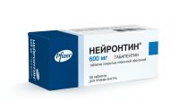 Нейронтин 600мг таб.п/об.пл. №50 (PFIZER PHARMACEUTICALS LLC/ PFIZER MNF DEUTSCHLAND GMBH)