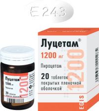 Луцетам 1200мг таб.п/об. №20 (EGIS PHARMACEUTICALS PLC)