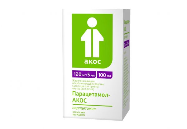 Парацетамол 120мг/ 5мл 100мл сусп.д/пр.внутр.детск. №1 фл.  клубника